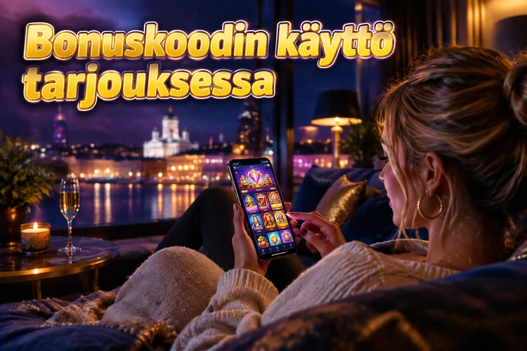 Bonuskoodin käyttö tarjouksessa